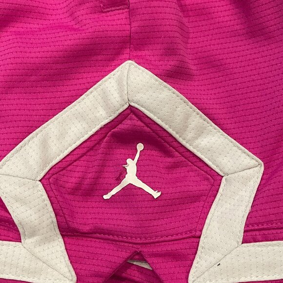 Nike Jordan Dri-FIT Sport, Little Kids' Diamond Shorts, Size 6X, Fire Pink - Picture 8 of 9
